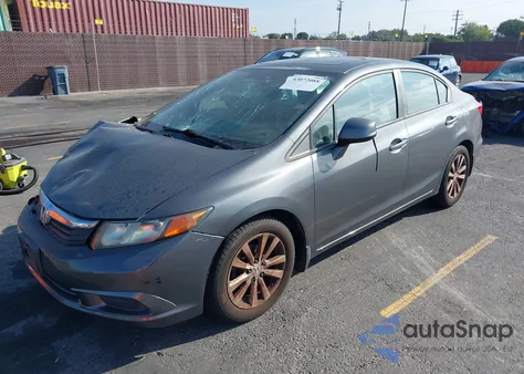 2012 Honda Civic Ex from USA, damaged, VIN 19XFB2F84CE315893